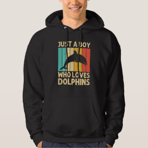 Cool Dolphin For Boys Kids Dolphins Beluga Whale S Hoodie