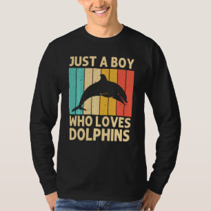 Cool Dolphin For Boys Kids Dolphins Beluga Whale S T-Shirt