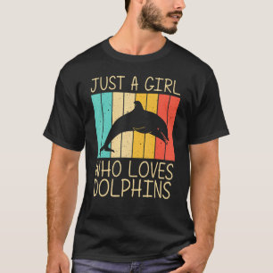 Cool Dolphin For Girls Kids Dolphins Beluga Whale T-Shirt