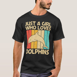 Cool Dolphin For Girls Mom Ocean Animal Dolphin T-Shirt