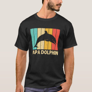 Cool Dolphin For Men Dad Dolphins Beluga Whale Sea T-Shirt