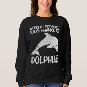 Cool Dolphin For Men Women Bottlenose Dolphin Anim Sweatshirt