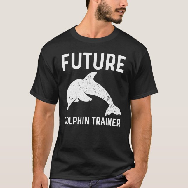 Cool Dolphin For Men Women Bottlenose Dolphin Anim T-Shirt (Front)