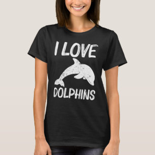 Cool Dolphin For Men Women Bottlenose Dolphin Anim T-Shirt
