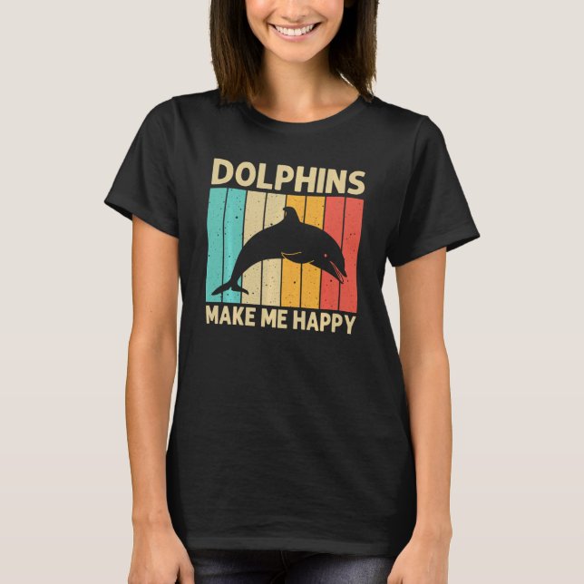 Cool Dolphin For Men Women Dolphins Beluga Whale S T-Shirt (Front)