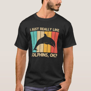 Cool Dolphin For Men Women Dolphins Beluga Whale S T-Shirt