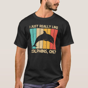 Cool Dolphin For Men Women Dolphins Beluga Whale S T-Shirt