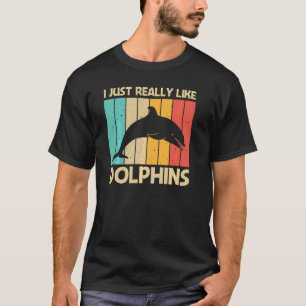 Cool Dolphin For Men Women Dolphins Beluga Whale S T-Shirt
