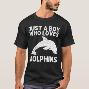 Cool Dolphin Gift For Boys Kids Bottlenose Dolphin T-Shirt