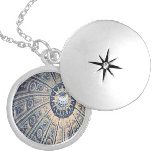 Cool dome ceiling locket necklace