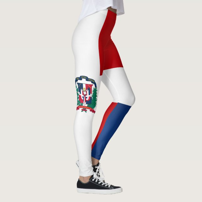 Cool Dominican Republic Flag Fashion Leggings (Right)