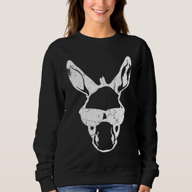 Cool Donkey With Sunglasses T  I Funny Sweatshirt (Front)