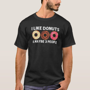 Cool Doughnut Art For Men Women Sugar Glazed Choco T-Shirt