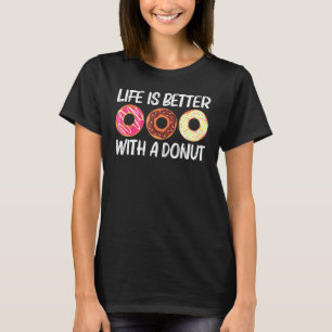 Cool Doughnut Art For Men Women Sugar Glazed Choco T-Shirt