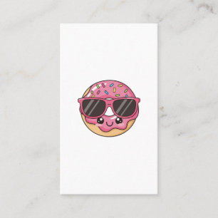 Cool Doughnut with Sunglasses Business Card
