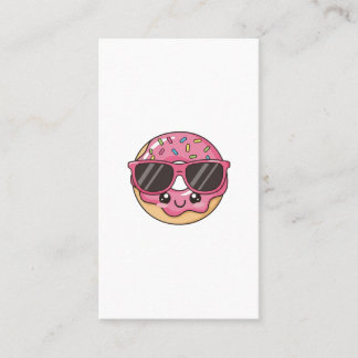 Cool Doughnut with Sunglasses Business Card