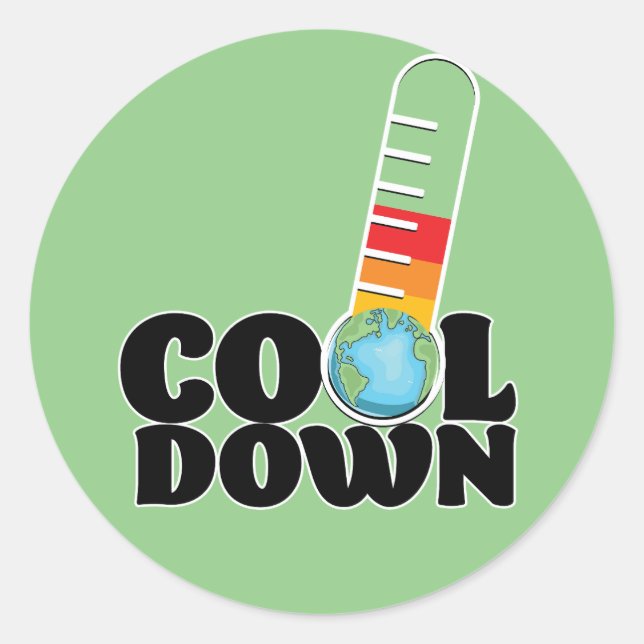 Cool Down Classic Round Sticker (Front)