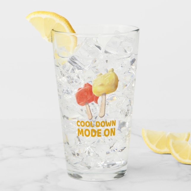 Cool Down Mode On: Iron T & Bunny Girl Popsicles Glass (Front Ice)