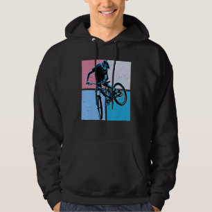 Cool DownHill Mountain Bike Design for Hardcore Cy Hoodie