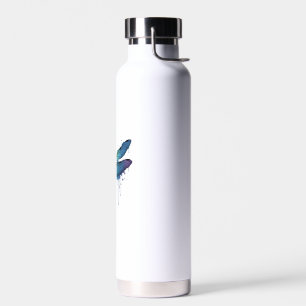 Cool Dragonfly on colourful painted Dragonfly Water Bottle
