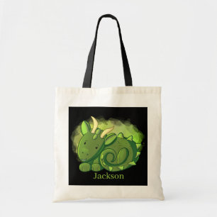 cool dragons add name kids Tote Bag