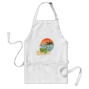 cool drink, hot beach standard apron