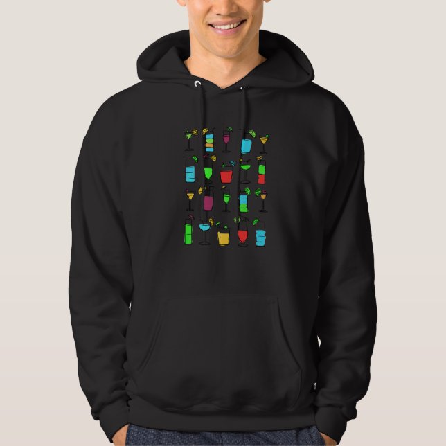 Cool Drinking Alcohol Party Longdrinks Liquor Fest Hoodie (Front)