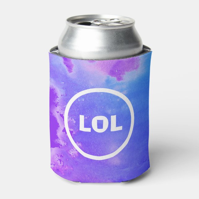 Cool drip dye can cooler add your own TEXT (Can Front)
