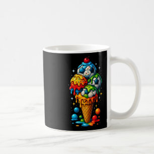Cool Dripping Soccer Art Sports Illustration Melti Coffee Mug