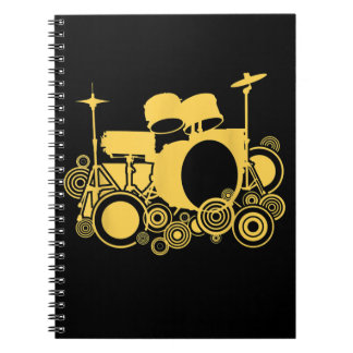 cool drum kit percussion drummer notebook