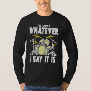 Cool Drummer Graphic Men Women Drum Set Drumming T-Shirt