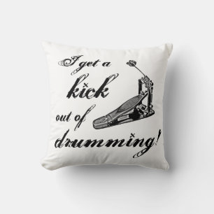 Cool Drummer Pillow Kick Drum Drumming Décor