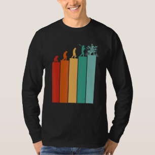 Cool Drummer Retro Vintage Drums Percussion Evolut T-Shirt