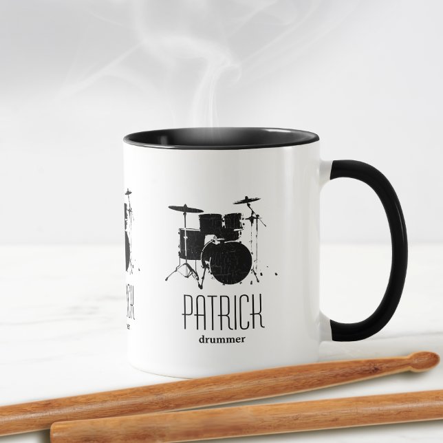 Cool drums personalised mug (Creator Uploaded)