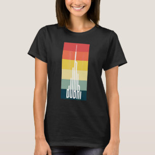 Cool Dubai Burj Khalifa Skyscraper Vintage Royalty T-Shirt