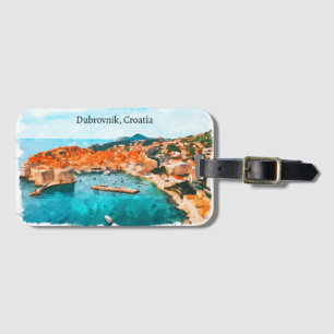 Cool Dubrovnik Croatia Adria Coast Panorama View Luggage Tag
