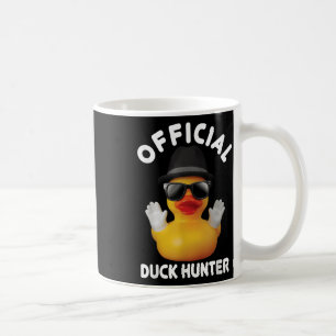 Cool Duck Cruise Boat Funny Rubber Duck Hunting Sq Coffee Mug