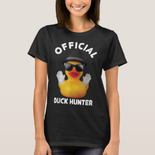 Cool Duck Cruise Boat Funny Rubber Duck Hunting Sq T-Shirt