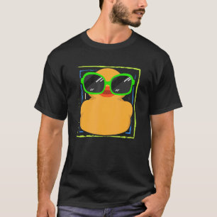 Cool Duckie Sunglasses Duckling Funny Ducky Rubber T-Shirt