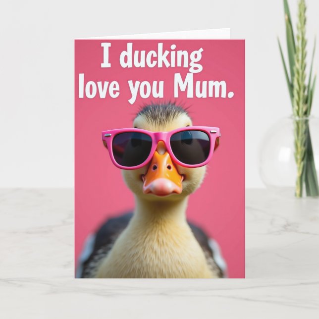 Cool Duckling Love Mum Card (Front)