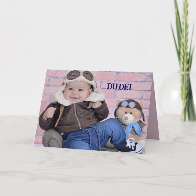 COOL DUDE BIRTHDAY CARD (Front)