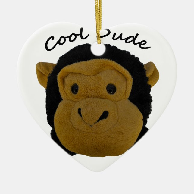 Cool Dude Ceramic Ornament (Front)