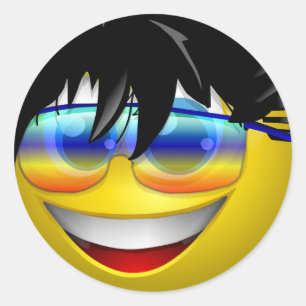 COOL DUDE CLASSIC ROUND STICKER