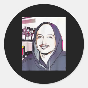 Cool Dude  Classic Round Sticker