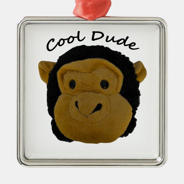 Cool Dude Metal Ornament (Front)