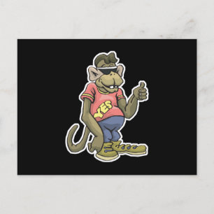 cool dude monkey postcard