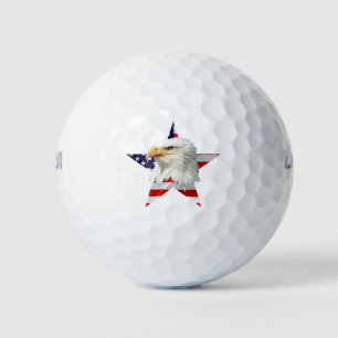 Cool Eagle, The American Flag Patriotic Golf Balls