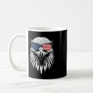 Cool Eagle Us American Flag 4th Of July For Men Wo Coffee Mug