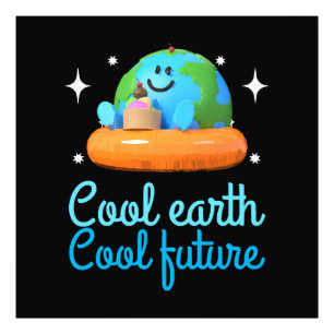 Cool earth, Cool future - Earth Photo Print