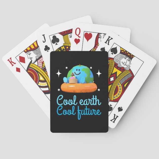 Cool earth, Cool future - Earth Playing Cards (Back)